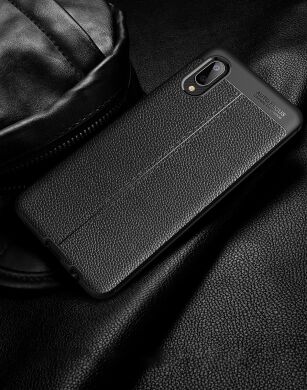 Защитный чехол Deexe Leather Cover для Samsung Galaxy A02 (A022) - Blue