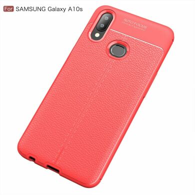 Захисний чохол Deexe Leather Cover для Samsung Galaxy A10s (A107) - Red