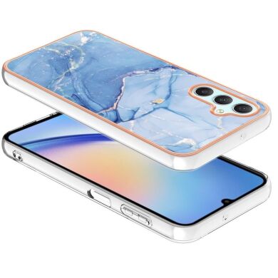 Защитный чехол Deexe Marble Style для Samsung Galaxy A24 (A245) - Pink