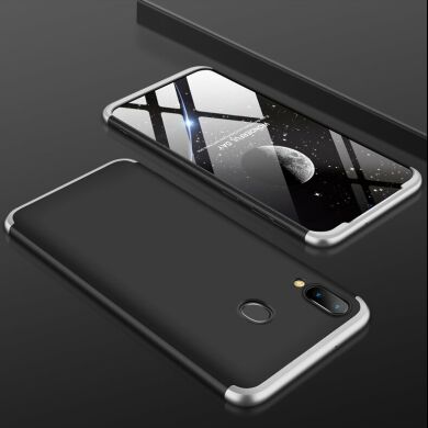 Защитный чехол GKK Double Dip Case для Samsung Galaxy A30 (A305) / A20 (A205) - Silver / Black