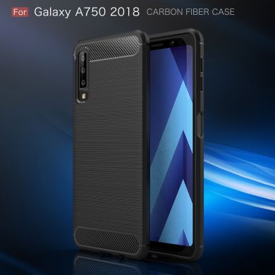 Защитный чехол UniCase Carbon для Samsung Galaxy A7 2018 (A750) - Dark Blue
