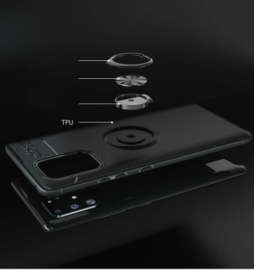Защитный чехол UniCase Magnetic Ring для Samsung Galaxy S10 Lite (G770) - Black / Red