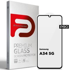 Защитное стекло ArmorStandart Pro 5D для Samsung Galaxy A34 (A346) - Black