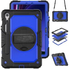 Захисний чохол Deexe Shockproof Case для Samsung Galaxy Tab S9 FE (X510) - Dark Blue / Black