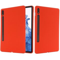 Захисний чохол Deexe Silicone Shell для Samsung Galaxy Tab S7 (T870/875) / S8 (T700/706) - Red