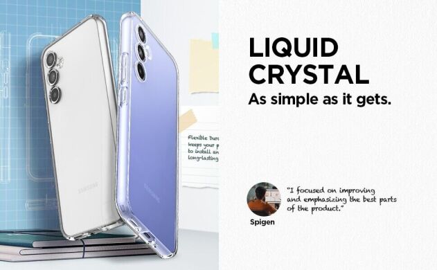 Защитный чехол Spigen (SGP) Liquid Crystal для Samsung Galaxy A54 (A546) - Crystal Clear