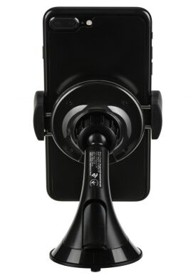 Автомобільний тримач з Бездротовий 2E Car Mount Rotating Wireless Charger - Black