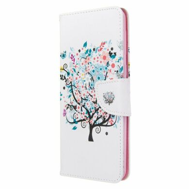 Чехол-книжка Deexe Color Wallet для Samsung Galaxy A21 (A215) - Colorized Tree