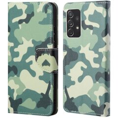 Чехол-книжка Deexe Color Wallet для Samsung Galaxy A73 (A736) - Camouflage
