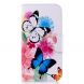 Чехол-книжка Deexe Color Wallet для Samsung Galaxy J4 2018 (J400) - Butterfly in Flowers. Фото 1 из 8