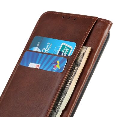 Чехол-книжка Deexe Wallet Case для Samsung Galaxy A12 (A125) / A12 Nacho (A127) / M12 (M127) - Coffee