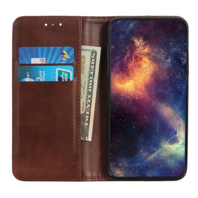 Чехол-книжка Deexe Wallet Case для Samsung Galaxy A12 (A125) / A12 Nacho (A127) / M12 (M127) - Coffee