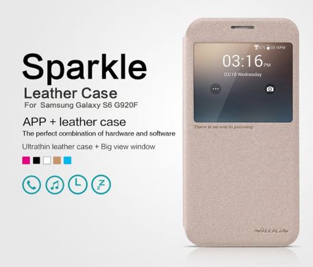 Чехол NILLKIN Sparkle Series для Samsung Galaxy S6 (G920) - Black