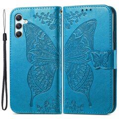 Чехол UniCase Butterfly Pattern для Samsung Galaxy A35 (A356) - Blue
