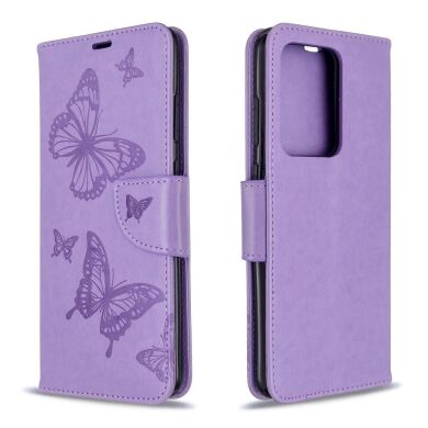 Чехол UniCase Butterfly Pattern для Samsung Galaxy S20 Ultra (G988) - Purple