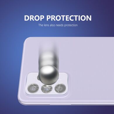 Комплект защитных стекол (2шт) на камеру ENKAY 9H Lens Protector для Samsung Galaxy A52 (A525) / A52s (A528) / Galaxy A72 (А725)