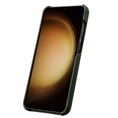 Кожаный чехол MELKCO Leather Case для Samsung Galaxy S24 Plus (S926) - Dark Green