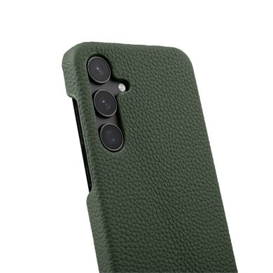 Кожаный чехол MELKCO Leather Case для Samsung Galaxy S24 Plus (S926) - Dark Green