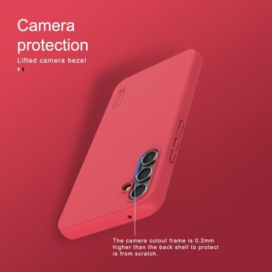 Пластиковый чехол NILLKIN Frosted Shield для Samsung Galaxy A34 (A346) - Red