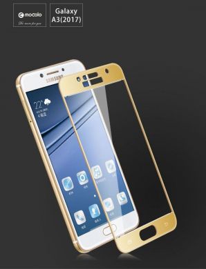 Защитное стекло MOCOLO 3D Silk Print для Samsung Galaxy A3 2017 (A320) - Black
