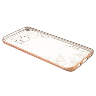 Силиконовый (TPU) чехол Deexe Shiny Cover для Samsung Galaxy S7 Edge (G935) - Rose Gold