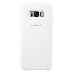Силиконовый (TPU) чехол Silicone Cover для Samsung Galaxy S8 (G950) EF-PG950TWEGRU - White