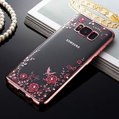 Силиконовый (TPU) чехол Deexe Shiny Cover для Samsung Galaxy S8 (G950) - Rose Gold