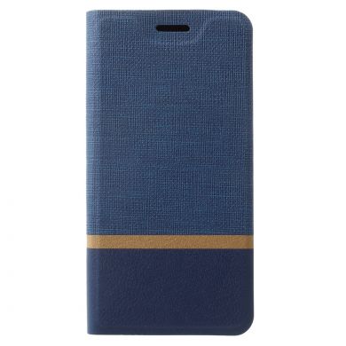 Чехол-книжка Deexe Lines Texture для Samsung Galaxy S9 (G960) - Blue