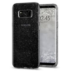 Силіконовий чохол SGP Liquid Crystal Glitter для Samsung Galaxy S8 Plus (G955), Черный