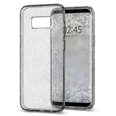 Силиконовый чехол SGP Liquid Crystal Glitter для Samsung Galaxy S8 Plus (G955) - Space Quartz