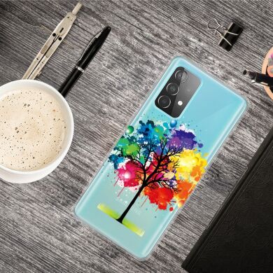 Силіконовий (TPU) чохол Deexe Pretty Glossy для Samsung Galaxy A33 - Colorful Tree