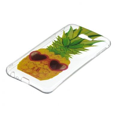 Силиконовый (TPU) чехол Deexe Pretty Glossy для Samsung Galaxy J4+ (J415) - Pineapple