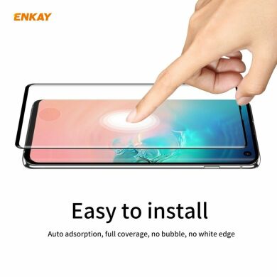 Защитное стекло ENKAY 3D Full Glue для Samsung Galaxy S10 (G973) - Black