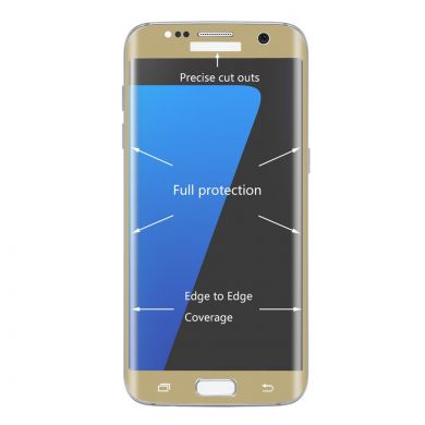 Защитное стекло HAT PRINCE Full Covered для Samsung Galaxy S7 Edge (G935) - Gold