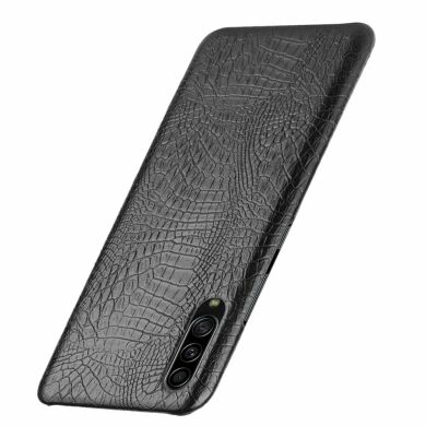 Защитный чехол Deexe Croco Style для Samsung Galaxy A70s (A707) - Black