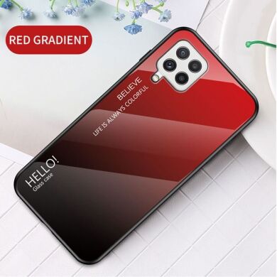 Защитный чехол Deexe Gradient Color для Samsung Galaxy A22 (A225) - Black / Red