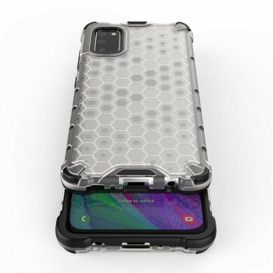 Защитный чехол Deexe Honeycomb Series для Samsung Galaxy A41 (A415) - Black