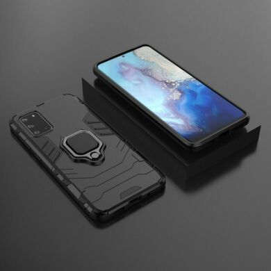 Защитный чехол Deexe Hybrid Case для Samsung Galaxy S20 Plus (G985) - Black