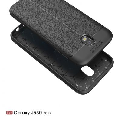 Защитный чехол Deexe Leather Cover для Samsung Galaxy J5 2017 (J530) - Dark Blue