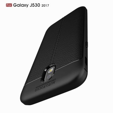 Захисний чохол Deexe Leather Cover для Samsung Galaxy J5 2017 (J530), Темно-синій