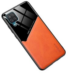 Захисний чохол Deexe Magnetic Leather Cover для Samsung Galaxy A12 (A125) / A12 Nacho (A127) - Orange