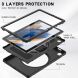 Защитный чехол Deexe Rotation Hybrid для Samsung Galaxy Tab A8 10.5 (X200/205) - Emerald Green. Фото 3 из 11