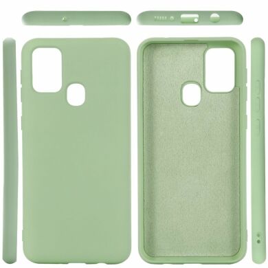 Защитный чехол Deexe Silicone Case для Samsung Galaxy M31 (M315) - Green