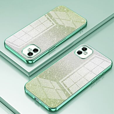 Защитный чехол Deexe Sparkles Cover для Samsung Galaxy A05 (A055) - Green