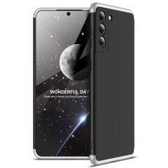 Захисний чохол GKK Double Dip Case для Samsung Galaxy S21 Plus (G996) - Black / Silver