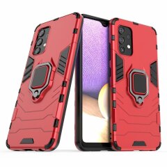Защитный чехол Deexe Hybrid Case для Samsung Galaxy A32 (А325) - Red