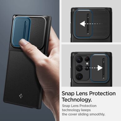 Защитный чехол Spigen (SGP) Optik Armor для Samsung Galaxy S22 Ultra (S908) - Black