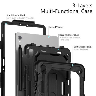 Защитный чехол Deexe Shockproof Case для Samsung Galaxy Tab S9 (X710/716) - Black