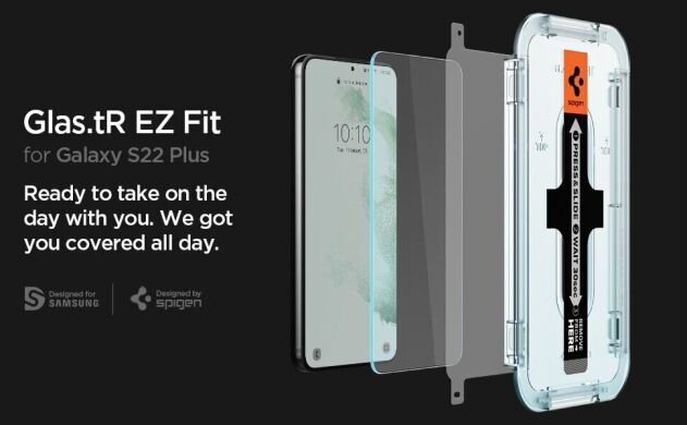 Комплект защитных стекол Spigen (SGP) Screen Protector EZ Fit Glas.tR для Samsung Galaxy S22 Plus (S906)