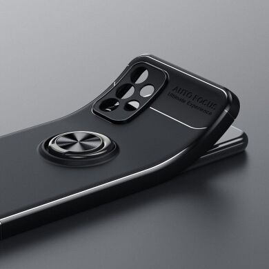 Защитный чехол UniCase Magnetic Ring для Samsung Galaxy A23 (A235) - Black / Red